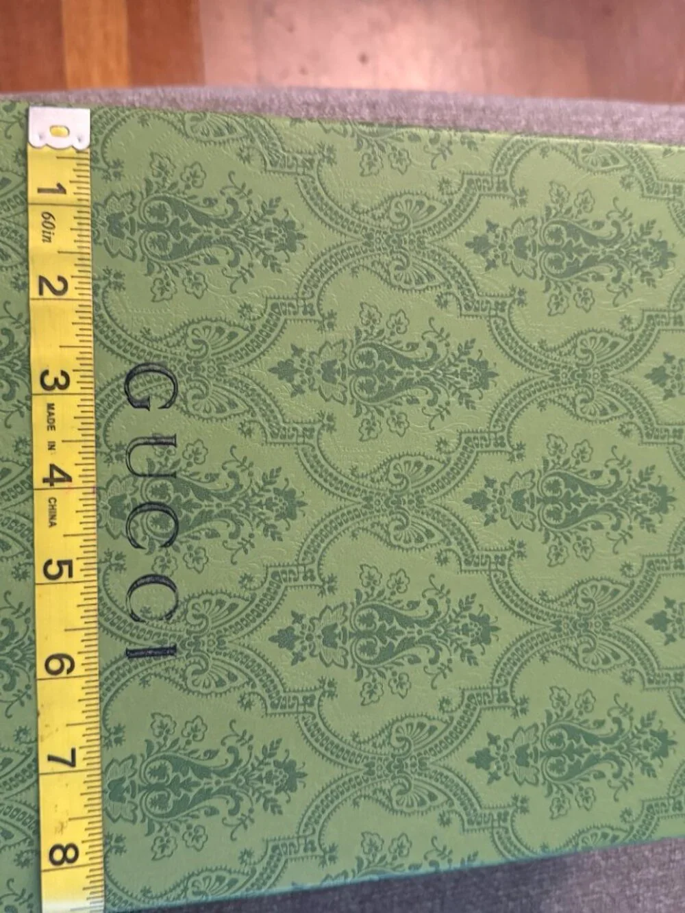 Gucci Signature Gift Box Storage Textured Green Empty